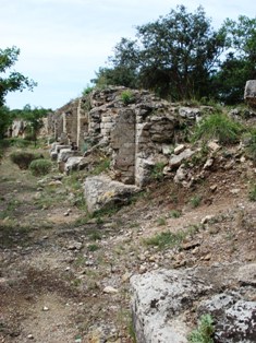 Nijbij de Pont du Gard, deel van het aquaduct
